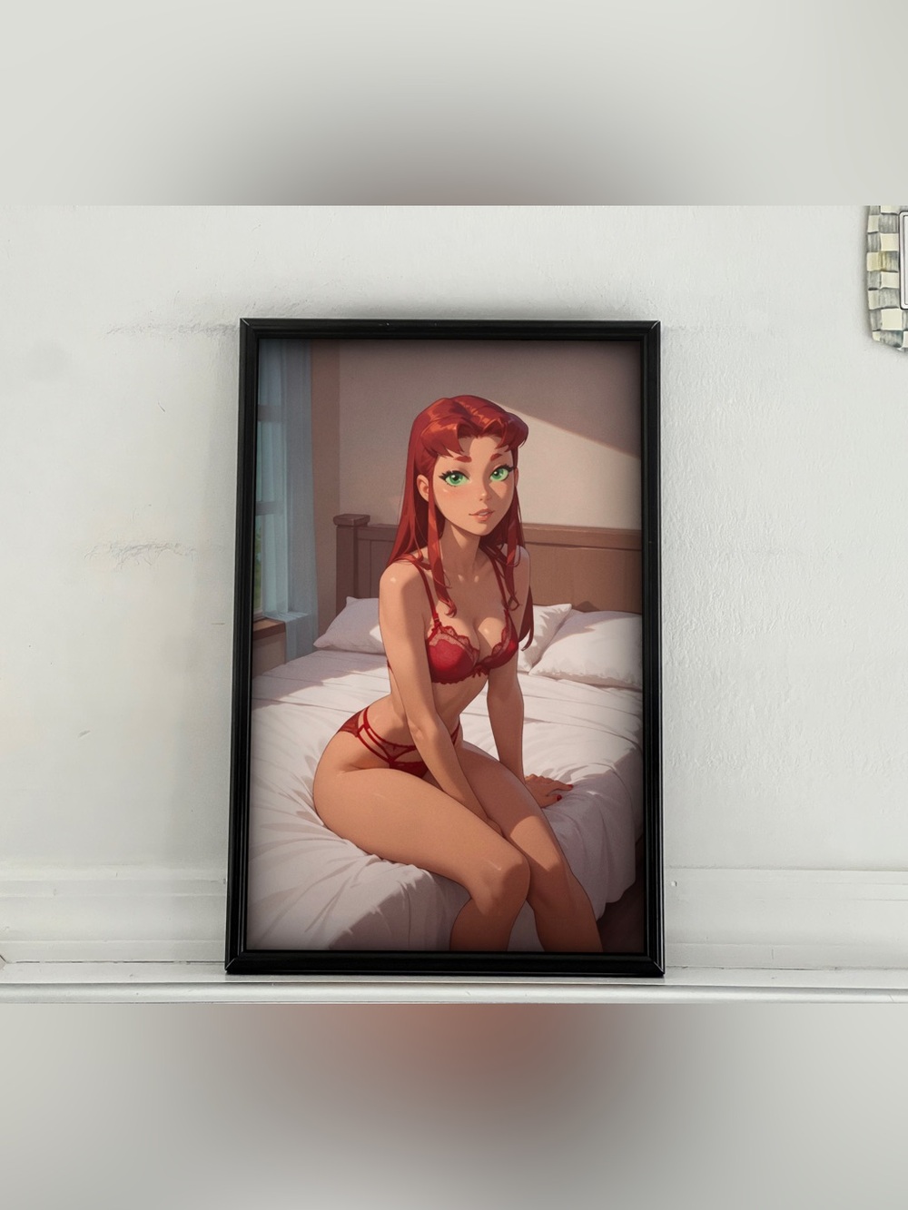 Teen Titans Starfire pinup girl art Poster